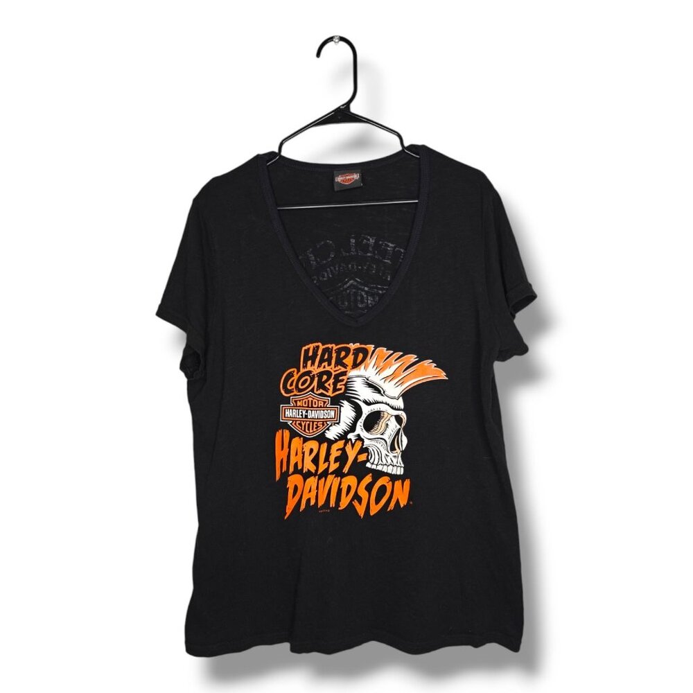 Harley-Davidson Steel City Women's XL Skull Graphic T-Shirt Washington PA